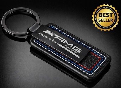 Mercedes-AMG Schlüsselanhänger aus Leder & Edelstahl   Premium Luxus Design