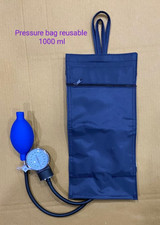 Pressure Infusion Bag 1000ml with Gauge Reusable Durable Material