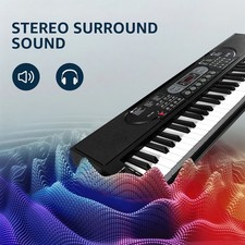 Digitalpiano 61 Tasten wahlweise MIT oder OHNE LED Licht Lernfunktion für Kinder