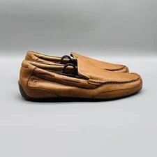 Sperry Shoes Men 9 Brown Leather Top Sider Driving Loafer Slip On Casual Comfort