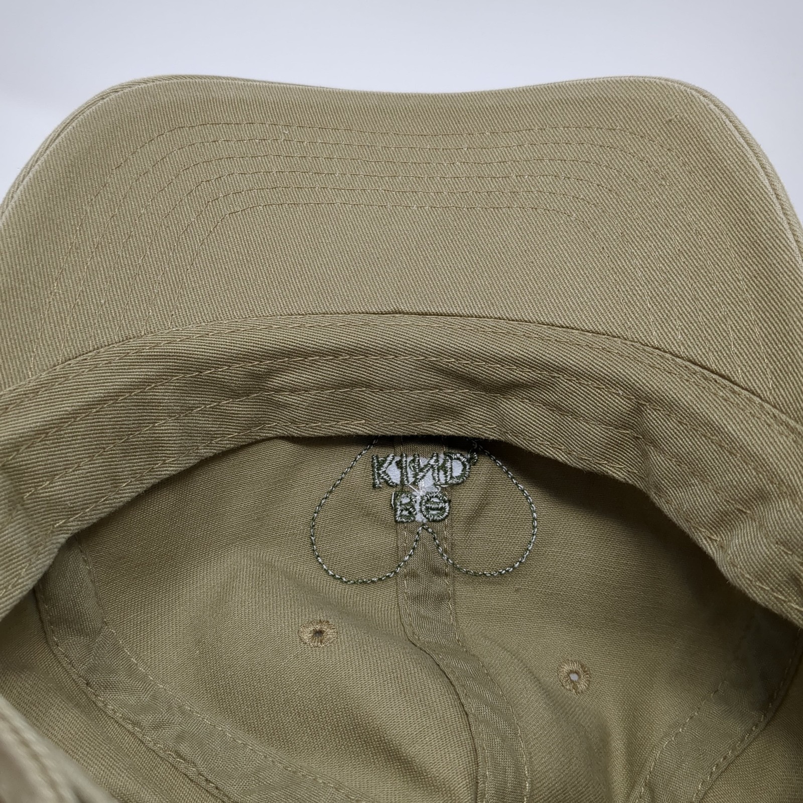 Be Kind Heart Patch Slideback Hat Beige One Size … - image 8