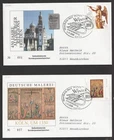 2008 Germany Winter Pair of FDC. Bonn, Sledge first day covers