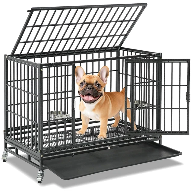 37 inch Stackable Crate de chien lourd, Indestruction