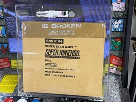 1992 Nintendo SNES Super Star Wars Factory Case of 6 VGA 80+ Graded Sealed Pop 1