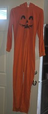 Kids Unisex size 14/16 "Old Navy" One-Piece Hooded Halloween Pajamas- EUC