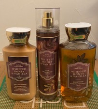bath  body works Whipped Honey  Vanilla 3 pcs set mist, lotion, body wash