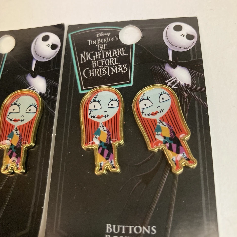 Disney Pesadilla antes de Navidad Sally Buttons 6 nociones de costura artesanía Halloween Foto 2 de 4