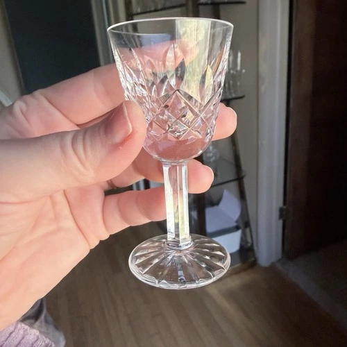 Set of 4- Vintage Lismore 3.5" Cordial Liqueur Glasses Waterford Crystal