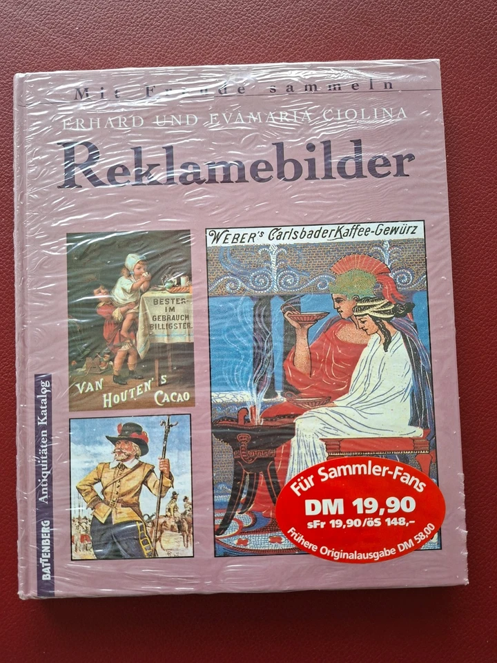 Reklamebilder. Battenberg Antiquitäten-kataloge. Ciolina Erhard und Evamaria CI