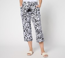 Belle by Kim Gravel Regular Packabelle Gotta Getaway Cropped Pant Floral Chic S