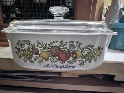 CORNING WARE LA MARJOLAINE 2 QT CASSEROLE A 2 B W LID