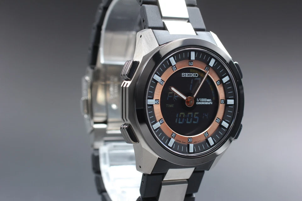 [EXCELENTE COMO NUEVO] SEIKO Ignition H024-00B0 Reloj Analógico Digital de Cuarzo para Hombre de JAPÓN Foto 3 de 4