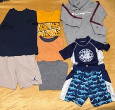Boys Clothing Lot 8 Pc Size 6-7 Champion Jordan Shorts Body Glove Swim Trunks