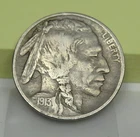 1913 Type 2 Buffalo Nickel grades Very Fine Details Obverse Skid Mark