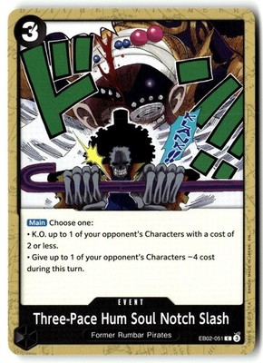 Three-Pace Hum Soul Notch Slash EB02-051 Anime 25th Collection One Piece NM