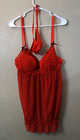Per Lei XL red babydoll nightie with black heart and adj straps — photo 2