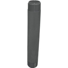 Genova 300 Series P-12-8 Pipe Nipple, 1/2 in, MIP, PVC, Gray, SCH 80 Schedule, 8
