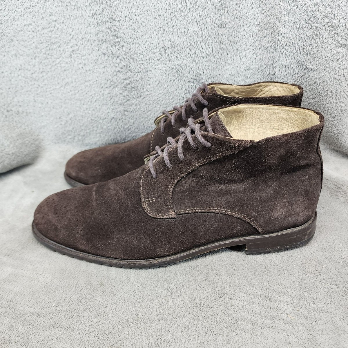Martin Dingman Shoes Mens Size 11.5 Brown Suede Lace Up  display picture 3