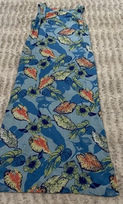 Guy Harvey Women's Sleeveless Parrot Dress 100% Silk, Hawaiian Tropical, Small