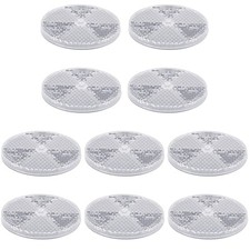 10 Pack Front Round Reflector For Driveway Fence Gate Posts Trailers S