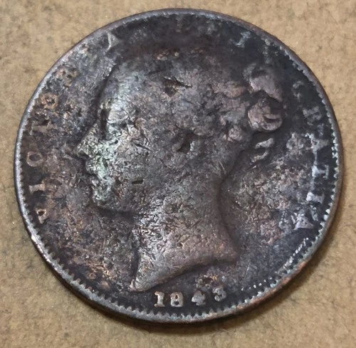 1845 Victoria Farthing — photo from the most recent tracked eBay sale
