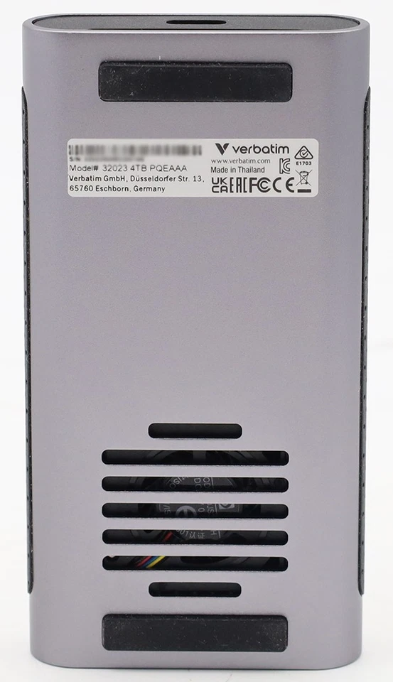 Verbatim TurboMetal Portable externe SSD 1TB USB-C 1000GB     32023 - Bild 2 von 2