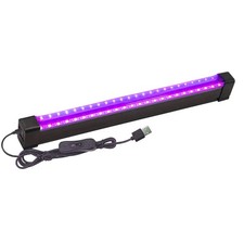 1/2PCS UV Black Light Bar Fixtures Ultraviolet Lamp Strip Plug DJ Party Club