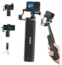  Power Grip 35.4" Extension Selfie Stick Handler for Phone GoPro Mirrorless 