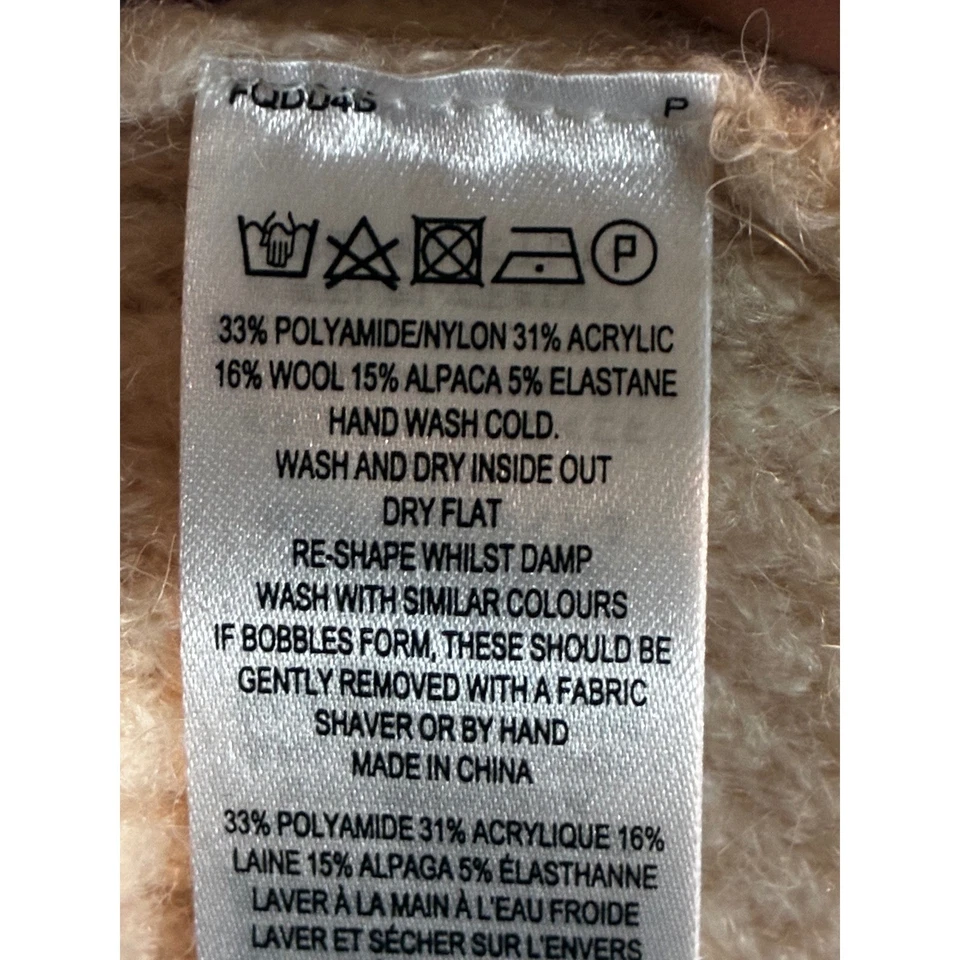 French Connection Neya Fair-Isle 3/4-Sleeve Knit Sweater Dress M - Image 4 of 4