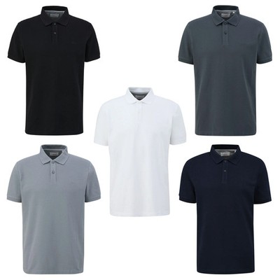 s.Oliver Herren Poloshirt - Basic, Polokragen, Baumwolle, einfarbig