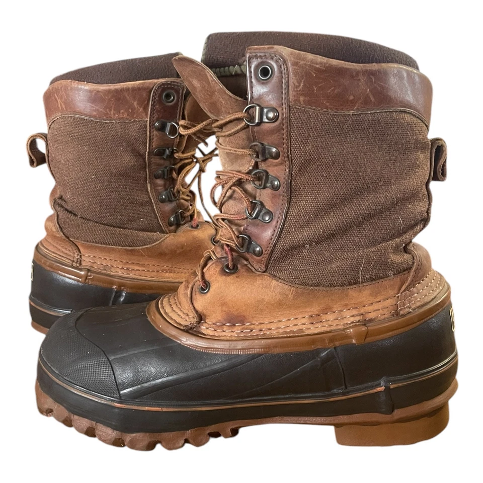 Botas de trabajo de invierno LaCrosse para hombre caña de fibra de vidrio Ice King cuero marrón talla 9 Foto 3 de 4