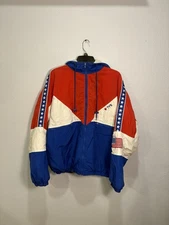 Rare Vtg 70s TYR USA Olympic Swim Team Full Zip Windbreaker Lined Jacket Sz M