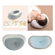 Memory Foam Cervical Neck Pillow Relaxation for Woman Man Airplane Travel