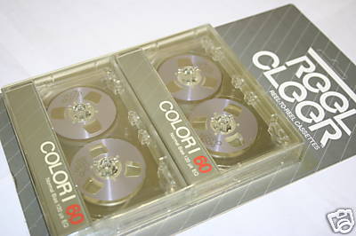 Purple Reel to Reel Audio Cassette Tapes Two Pack