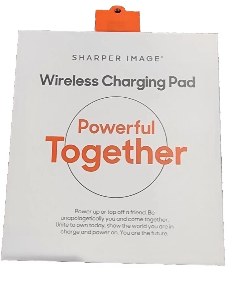 Sharper Image 5W Wireless Charging Pad - White Fast Charger for Smartphones - Image 2 of 4