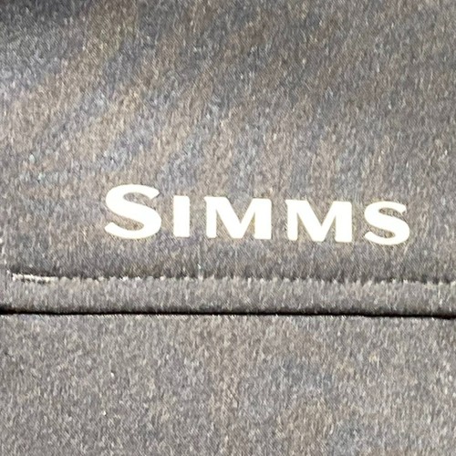 Simms Men's Black Soft Shell Fleece Lined Full-zip Hooded Fishing Jacket XL - Picture 4 of 15