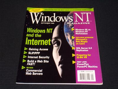 1995 SEPTEMBER WINDOWS NT MAGAZINE - WINDOWS NT & THE INTERNET COVER - H 2618