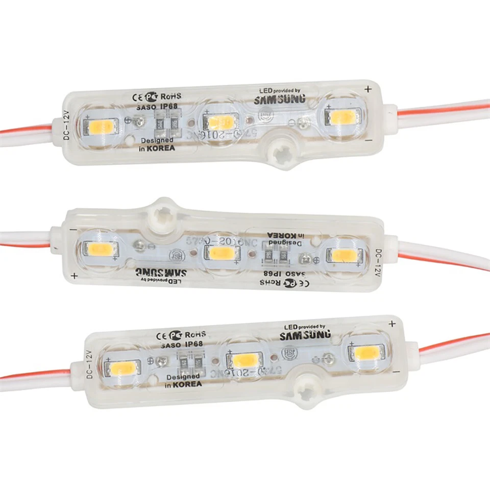 500x Ultrasonic Seal Back Light LED Module Sign Letter 12V 1.2W 5730 3 LED IP68 - Image 2 of 4