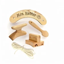 Hat making tools. Millinery supplies, pusher, puller, tolliker, hat block tools