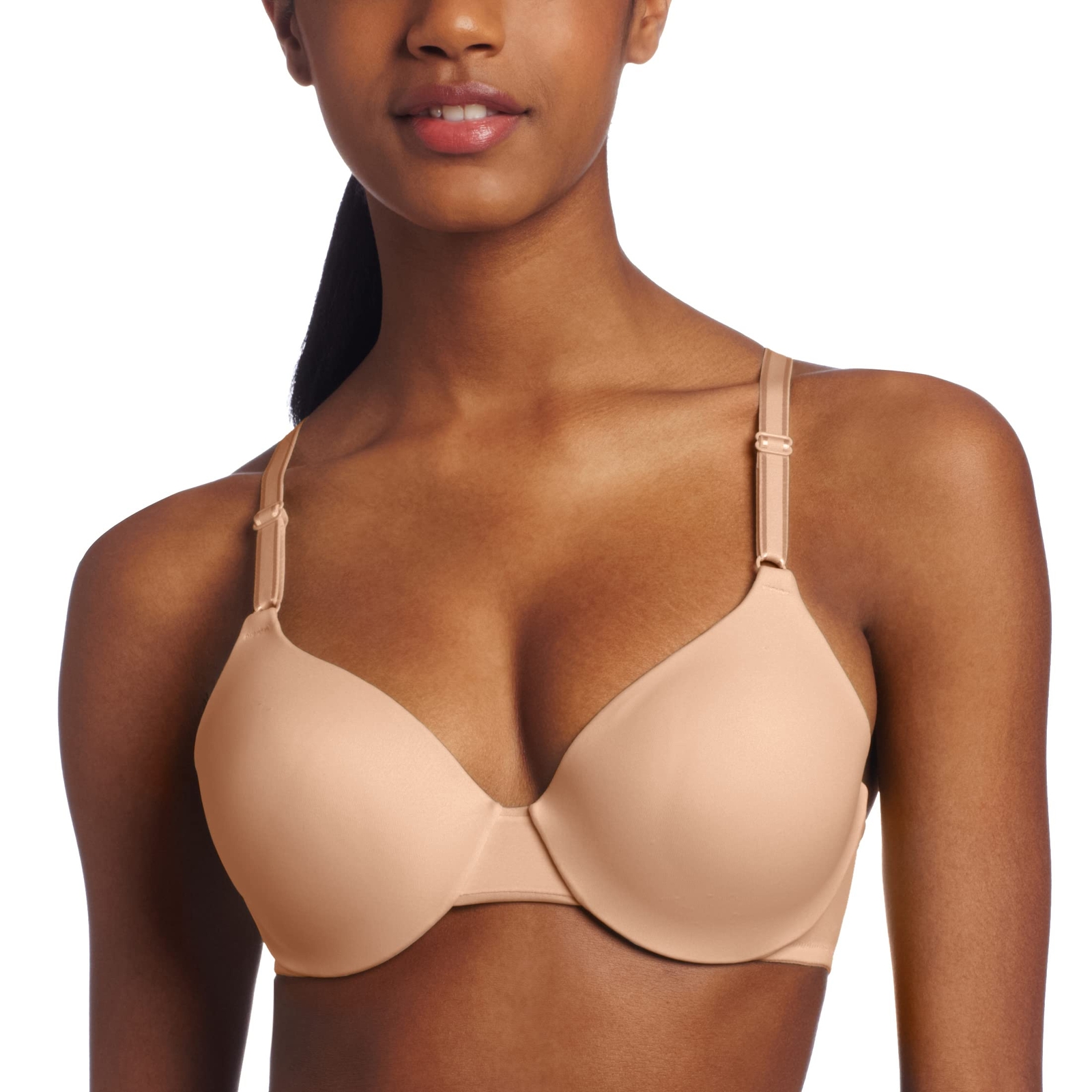 Warner Womens Not Bra Cushioned Underwire T-Shirt 1593 in Toasted Almond 38C  
