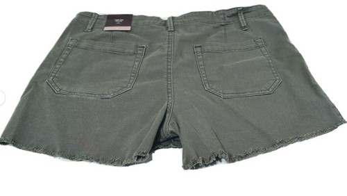 Women's Knox Rose Mid Rise Shorts with Embroidery Trim Clover Green, Choose Size - Picture 3 of 21