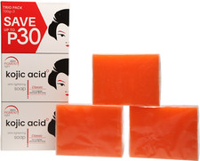 NEW LARGE Kojic Acid skin whitening and lightening soap 3 x 100g bars Value Pack