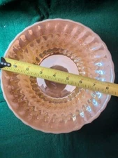 Vintage Fire King Orange Peach Lusterware  SERVING BOWL  8"D X 2.5"H