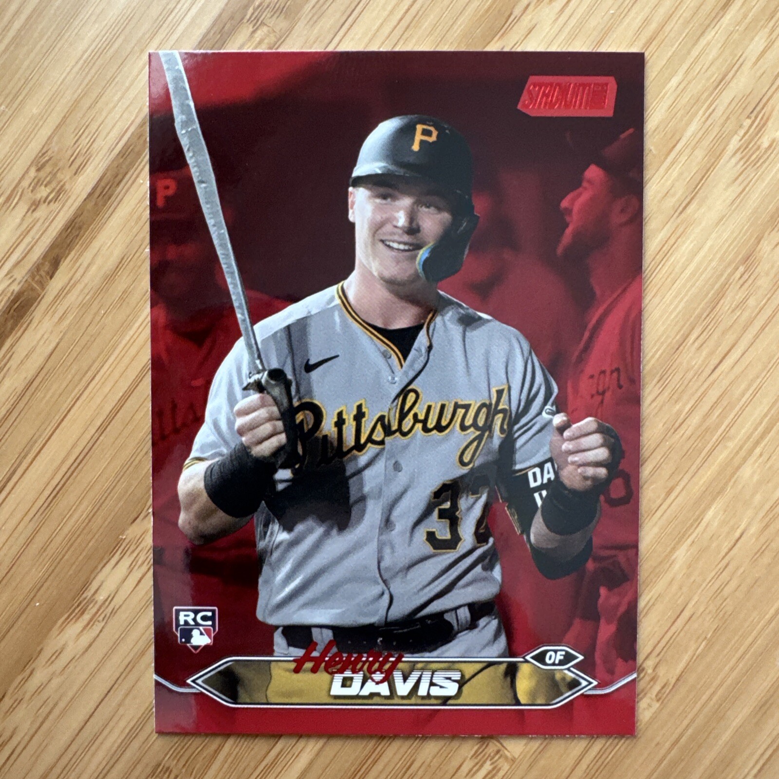Henry Davis 2024 Topps Stadium Club Red Foil RC Pirates #207