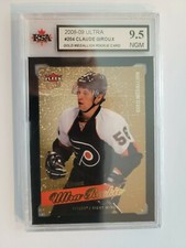 Claude Giroux 2008-09 GOLD Medallion Ultra Rookie Hockey Card KSA Graded 9.5!!