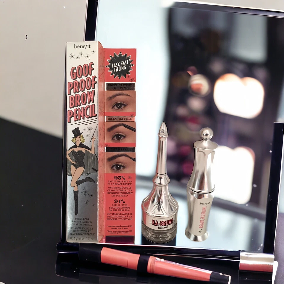 Benefit Ka-Brow! Cream Gel Brow Color 5 Deep & Goof Proof Brow Pencil 5 - Image 3 of 4