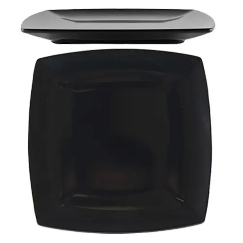 Thunder Group 29006BK 6" x 6" Classic Melamine Square Plate - Black - 1 Doz - Picture 1 of 1