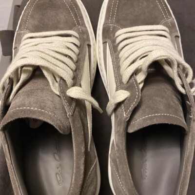 Size 6 Rick Owens Porterville Low Top Sneaker Khaki/Brown | eBay