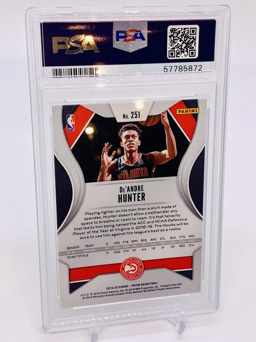 2019-20 Prizm De'Andre Hunter Rookie Card RC #251 PSA 9 MINT