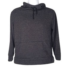 Champion Elite Womens French Terry Hoodie Pullover Sweatshirt Black Size Medium